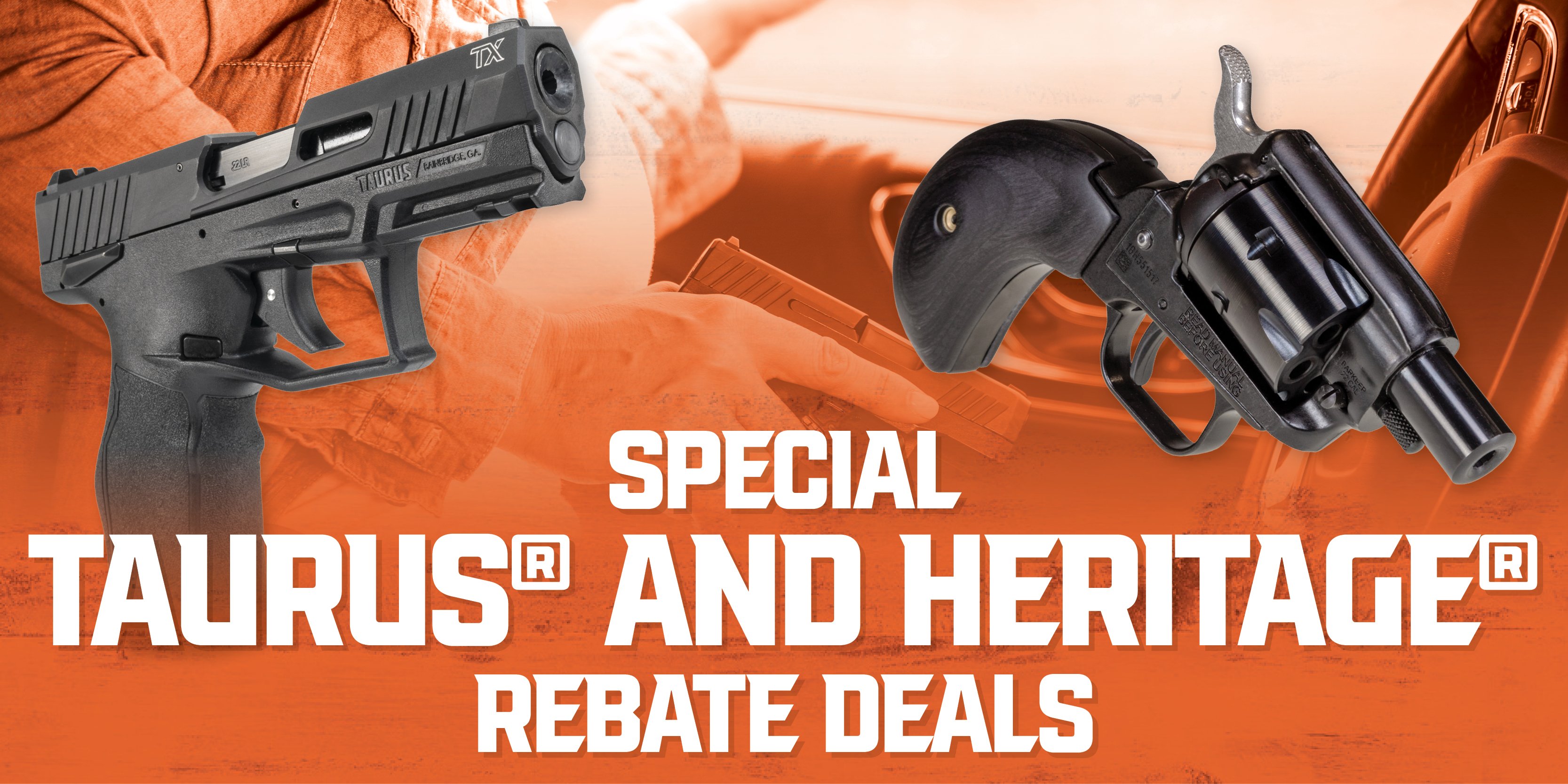 Taurus and Heritage Rebate Deals